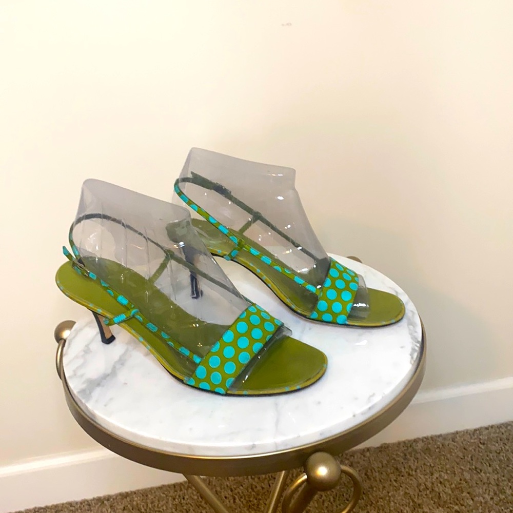 Kate Spade Satin Polka Dot Sandals size 9